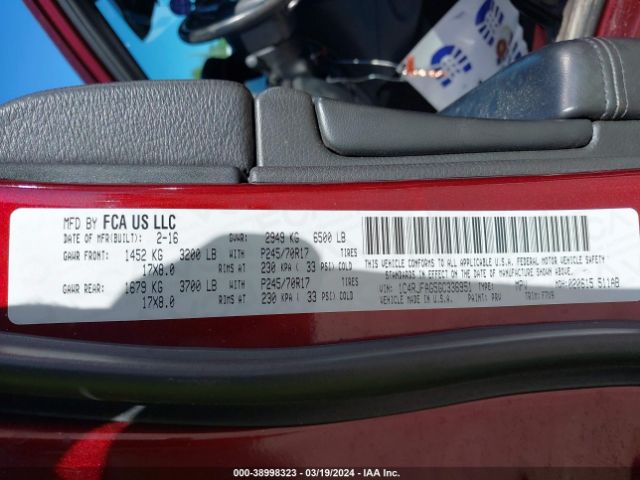 1C4RJFAG5GC336951 Jeep Grand Cherokee Laredo