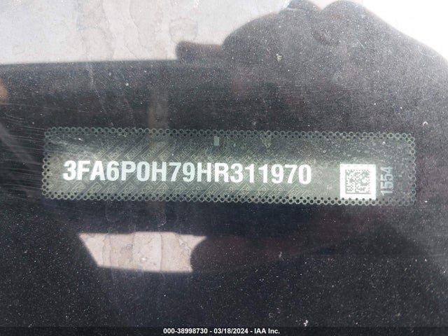 Ford FUSION SE 2017 3FA6P0H79HR311970 Image 9