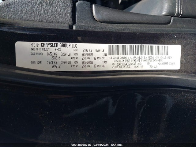 Jeep Grand Cherokee Limited 2014 1C4RJEBG4EC260645 Image 9
