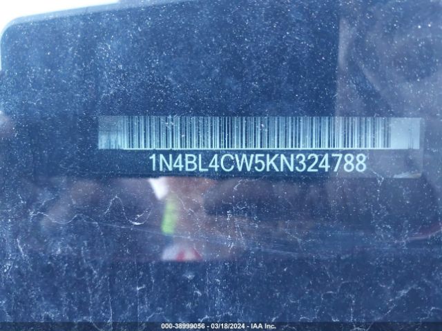 1N4BL4CW5KN324788 Nissan Altima 2.5 Sr