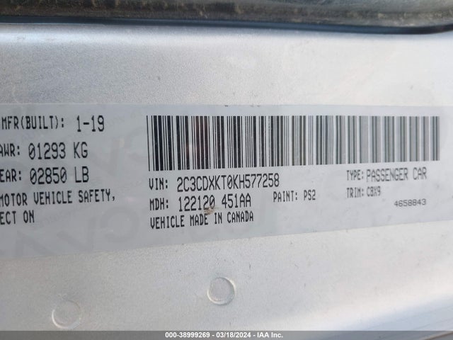 Dodge Charger Police Awd 2019 2C3CDXKT0KH577258 Image 9