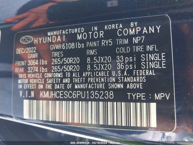 Genesis Gv80 3.5t Awd 2023 KMUHCESC6PU135238 Image 9