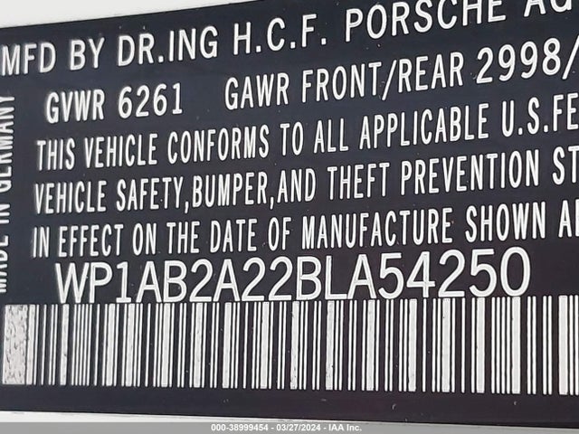 2011 PORSCHE CAYENNE WP1AB2A22BLA54250 Photo 8