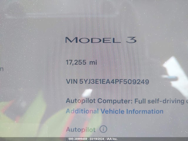 Tesla Model 3 Rear-wheel Drive 2023 5YJ3E1EA4PF509249 Image 15