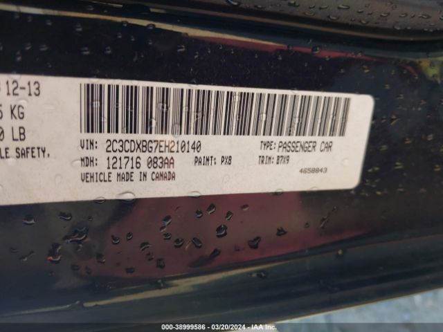 2C3CDXBG7EH210140 Dodge Charger Se