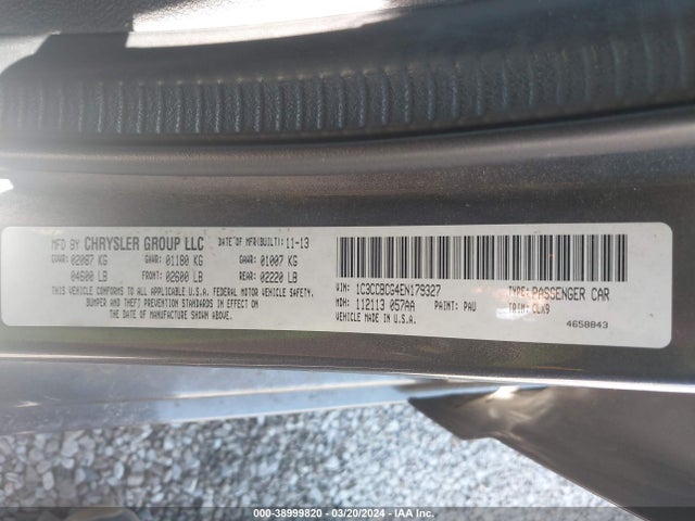 1C3CCBCG4EN179327 Chrysler 200 Limited