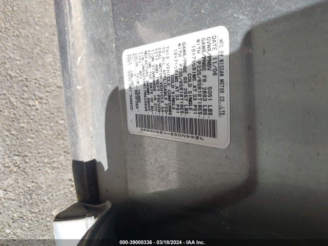 Aukcja sprzedaży 2007 Nissan Murano Sl, vin: JN8AZ08W17W620886, numer aukcji: 39000336