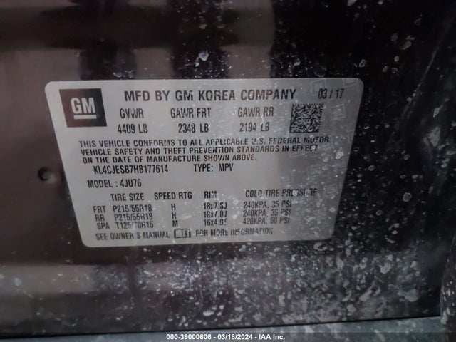 Buick Encore Preferred 2017 KL4CJESB7HB177614 Image 9