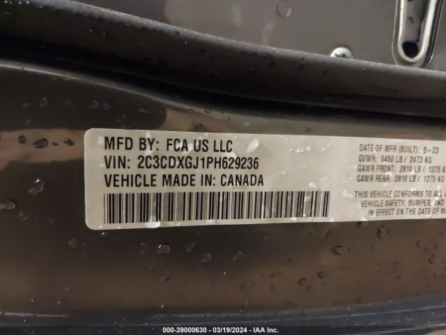 2C3CDXGJ1PH629236 Dodge Charger Scat Pack Widebody