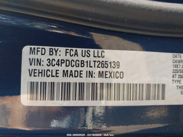 Dodge Journey Crossroad 2020 3C4PDCGB1LT265139 Image 9