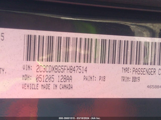 Dodge Charger Se 2015 2C3CDXBG5FH847514 Image 9
