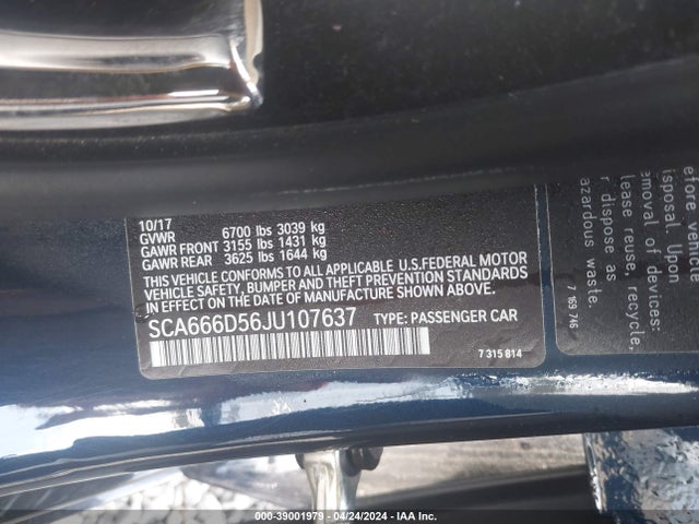Rolls-Royce Dawn 2018 SCA666D56JU107637 Image 9
