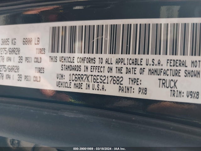 RAM 1500 Express 2014 1C6RR7KT6ES217682 Image 9