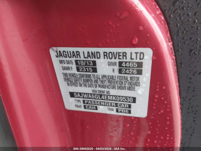 SAJWA6GL4EMK09530 Jaguar F-type V8 S