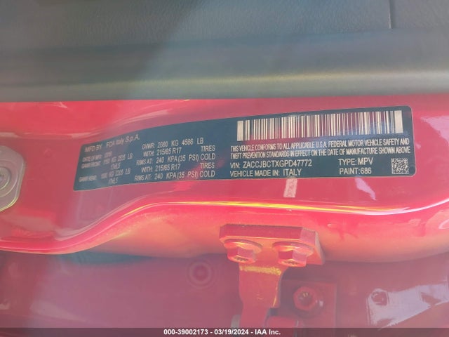 ZACCJBCTXGPD47772 Jeep Renegade Trailhawk