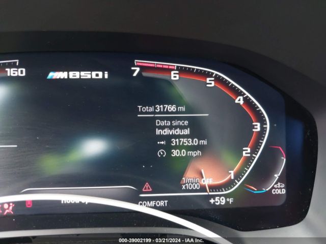 WBAGV8C02MCF81418 BMW M850i Gtan Coupe Xdrive