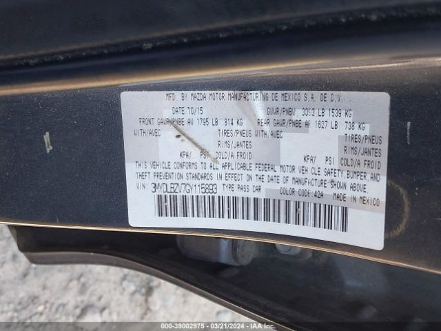 3MYDLBZV7GY115893 Scion IA