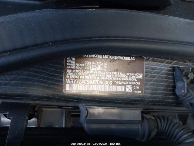 BMW I3 94ah W/range Extender 2018 WBY7Z4C50JVD95306 Image 9