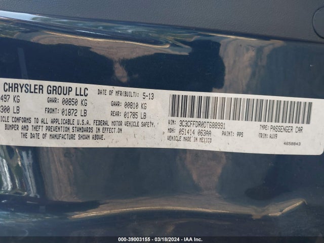 2013 FIAT 500C 3C3CFFDR0DT688991 Photo 8