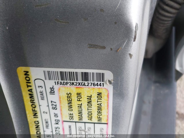 Ford FOCUS SE 2016 1FADP3K2XGL276441 Image 9