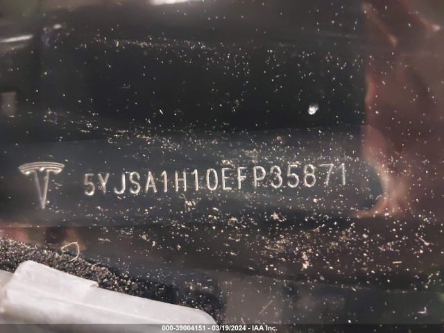5YJSA1H10EFP35871 Tesla Model S P85