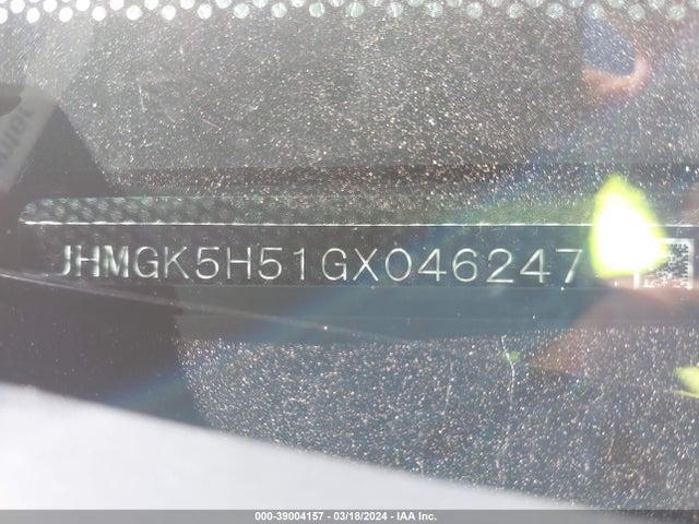 Honda FIT LX 2016 JHMGK5H51GX046247 Image 9