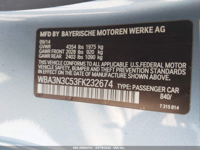 WBA3N3C53FK232674 BMW 428i