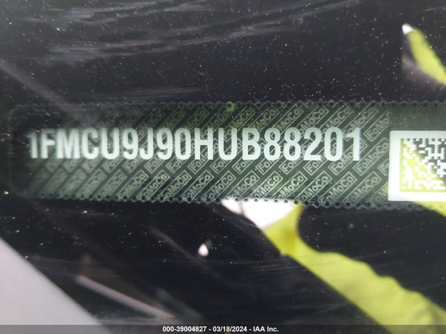 Ford Escape Titanium 2017 1FMCU9J90HUB88201 Image 9