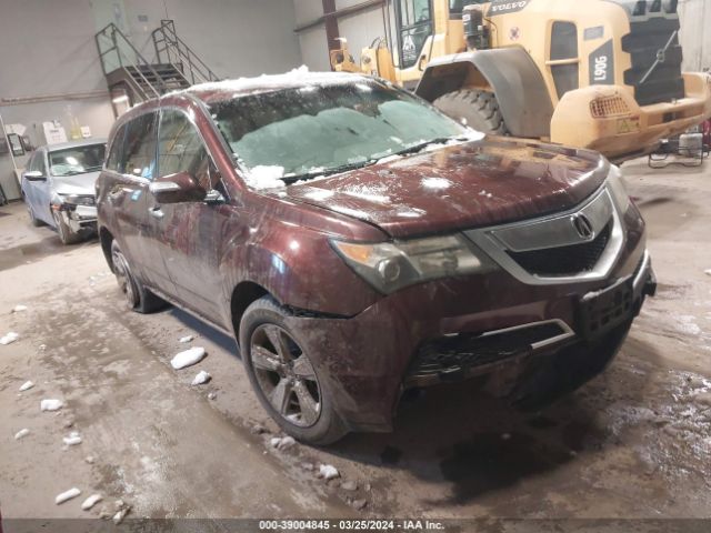 Auction sale of the 2010 Acura Mdx Technology Package, vin: 2HNYD2H67AH506282, lot number: 39004845