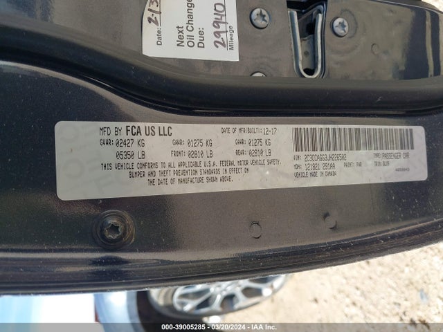Chrysler 300 300s Awd 2018 2C3CCAGG3JH226502 Image 9
