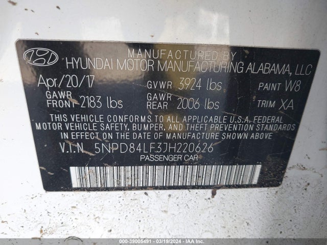 Hyundai Elantra Value Edition 2018 5NPD84LF3JH220626 Image 9