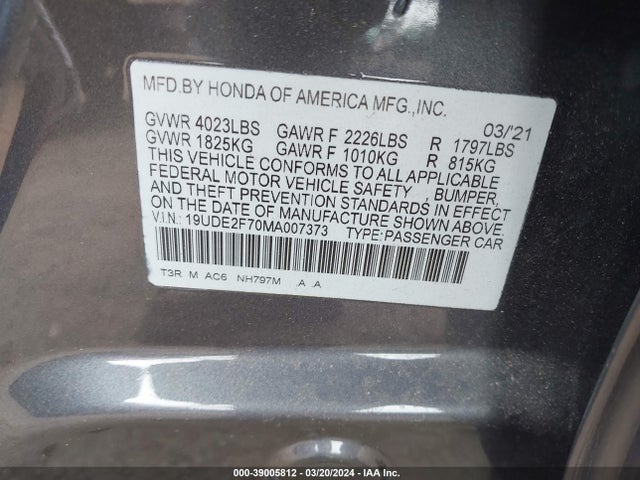 Acura Ilx Premium Package/technology Package 2021 19UDE2F70MA007373 Image 9