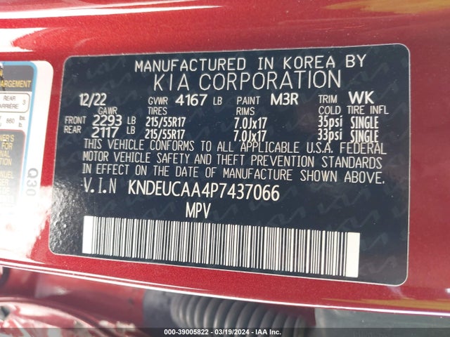 KIA SELTOS S 2023 KNDEUCAA4P7437066 Image 9