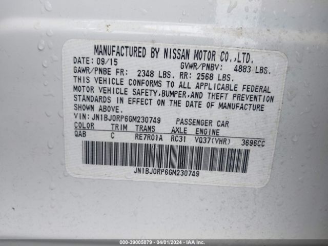 JN1BJ0RP6GM230749 Infiniti QX50