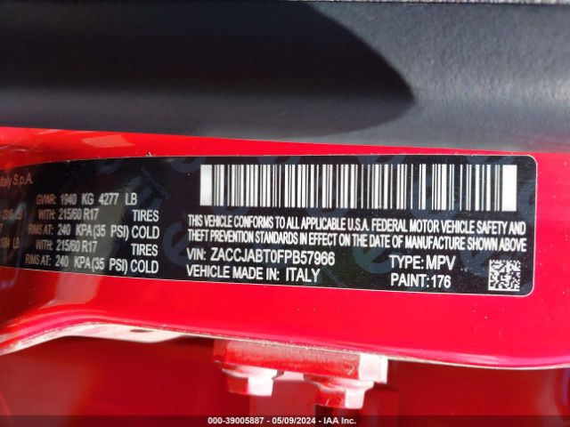 ZACCJABT0FPB57966 Jeep Renegade Latitude