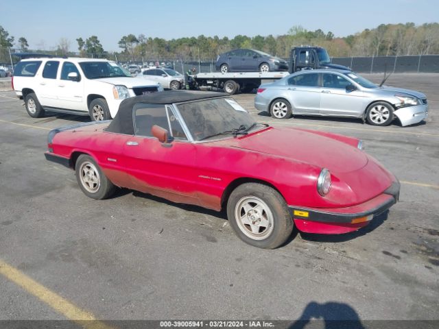 1987 ALFA ROMEO SPIDER ZARBA5585H1048722