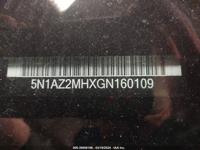 Nissan MURANO SL 2016 5N1AZ2MHXGN160109 Image 17