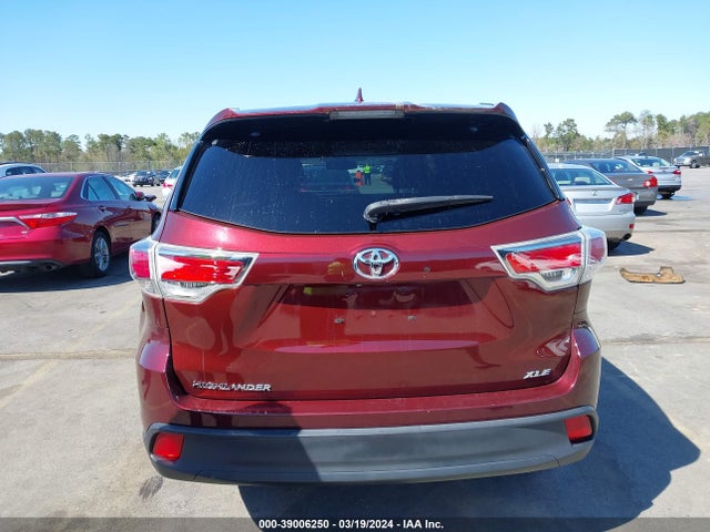 Toyota Highlander Xle V6 2014 5TDKKRFH6ES024165 Image 16