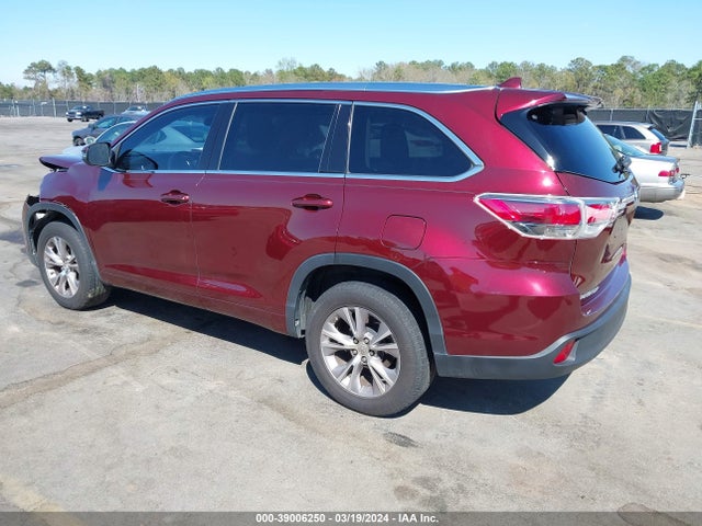 Toyota Highlander Xle V6 2014 5TDKKRFH6ES024165 Image 3