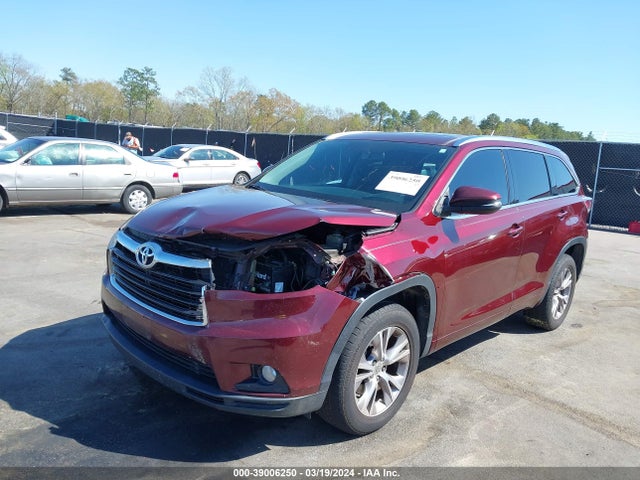 Toyota Highlander Xle V6 2014 5TDKKRFH6ES024165 Image 6