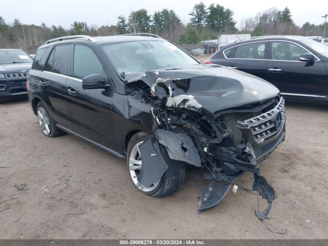 Aukcja sprzedaży 2014 Mercedes-benz Ml 350 4matic, vin: 4JGDA5HB4EA272811, numer aukcji: 39006279