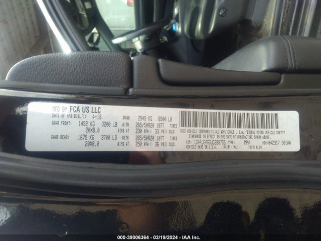 1C4RJEAG3JC288755 Jeep Grand Cherokee Altitude 4x2
