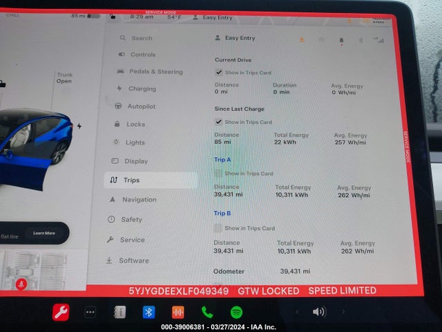 5YJYGDEEXLF049349 Tesla Model Y Long Range Dual Motor All-wheel Drive