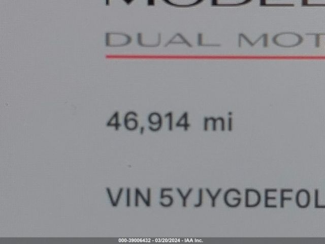 5YJYGDEF0LF003392 Tesla Model Y Long Range Dual Motor All-wheel Drive/performance Dual Motor All-wheel Drive
