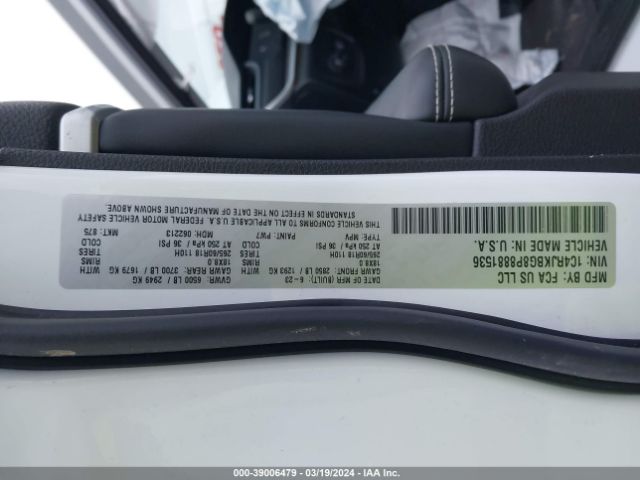 1C4RJKBG8P8881536 Jeep Grand Cherokee L Limited 4x4