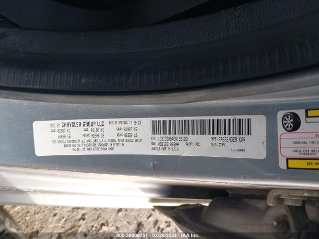 Dodge AVENGER SE 2014 1C3CDZAB4EN133123 Image 9