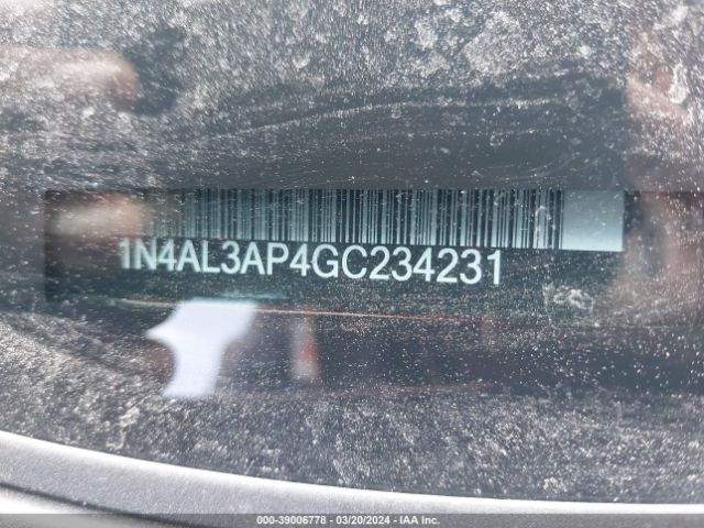 1N4AL3AP4GC234231 Nissan Altima 2.5/2.5 S/2.5 Sl/2.5 Sr/2.5 Sv