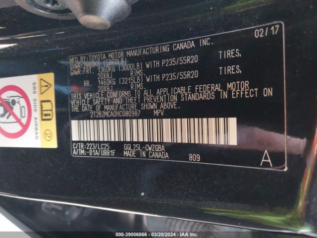 2T2BZMCA0HC080987 Lexus Rx 350 F Sport