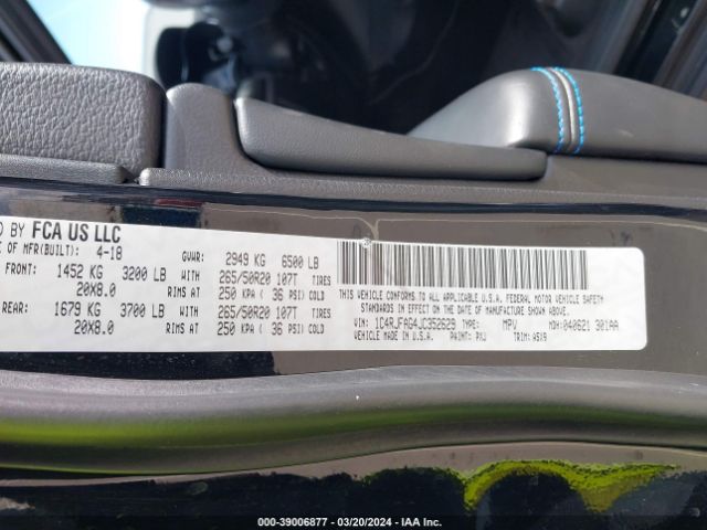 1C4RJFAG4JC352629 Jeep Grand Cherokee Upland 4x4
