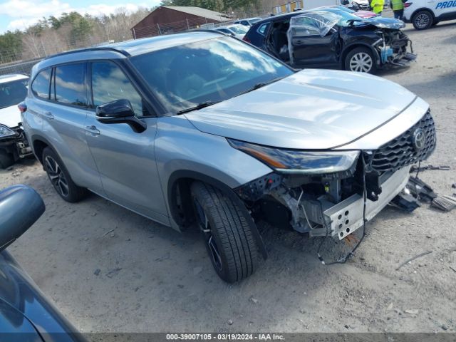 2021 Toyota Highlander Xse მანქანა იყიდება აუქციონზე, vin: 5TDJZRBH2MS079398, აუქციონის ნომერი: 39007105